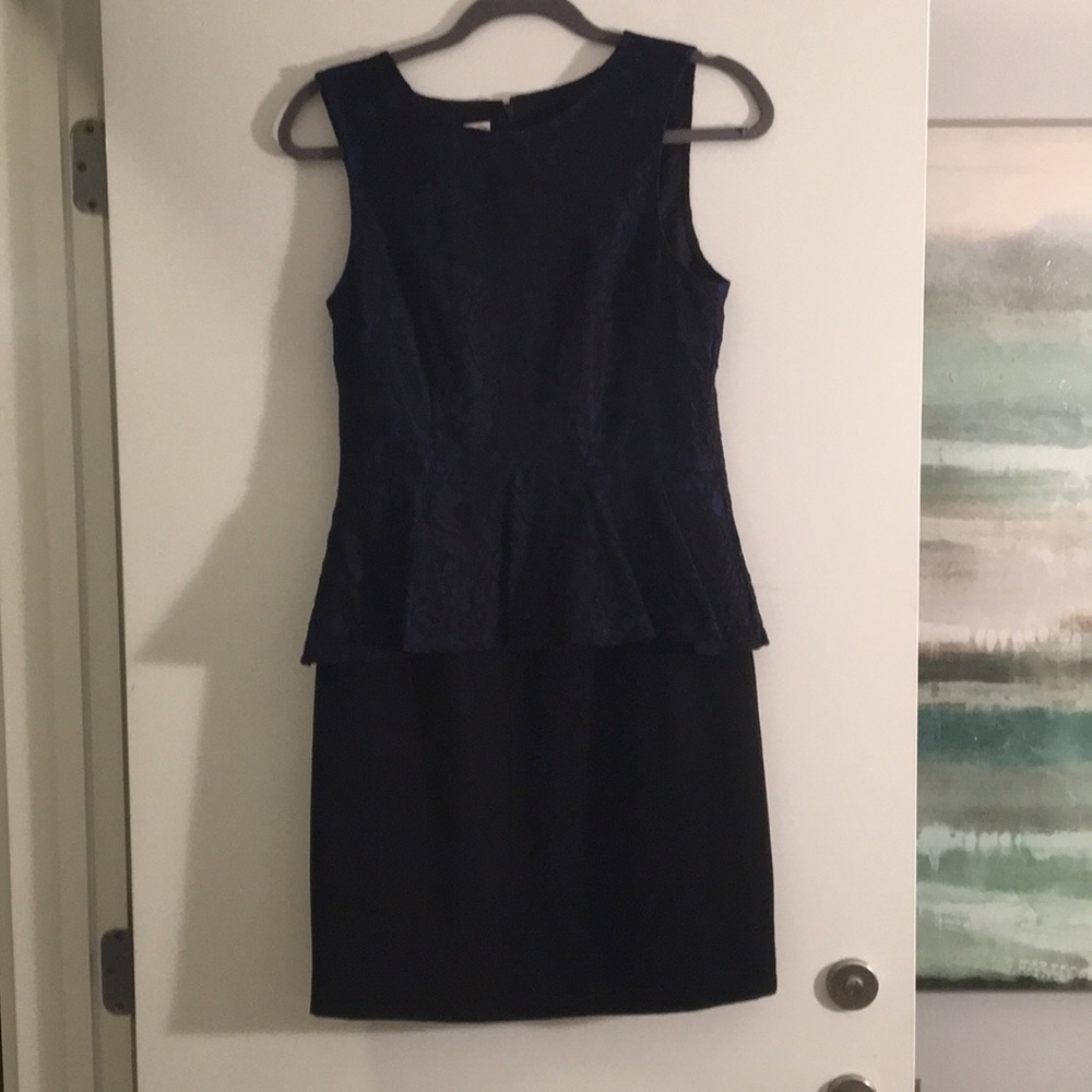 Peplum lace dress